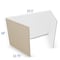 Flipside 18in X 48in  White Corrugated Study Carrel 5/32in, 12PK 61848-12 - alternate 3